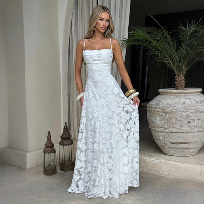 Summer Women Clothing Sexy Strap Chiffon Elegant Backless Evening Dress by Ragazza