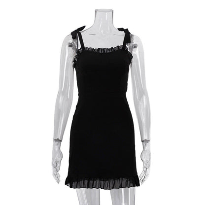 Summer Sexy off Neck Short Strap Dress for Women High Waist Hip  DestGlow