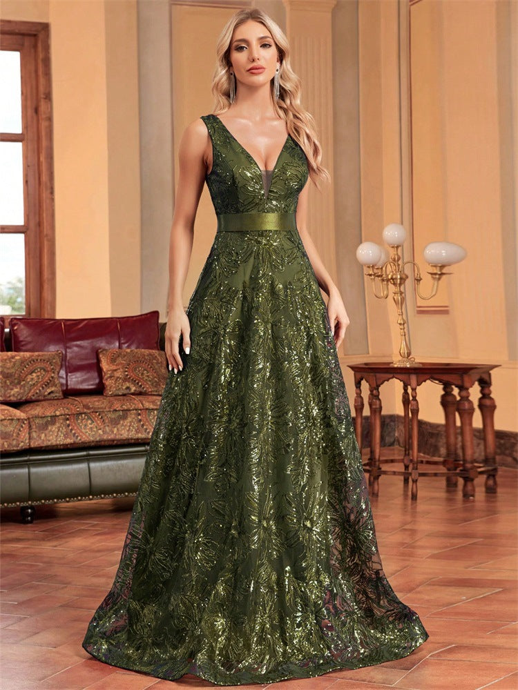Deep V Plunge Dress Sexy Dress Backless Slim Fit Fishtail Bridesmaid Cocktail Evening Dress Women by Ragazza