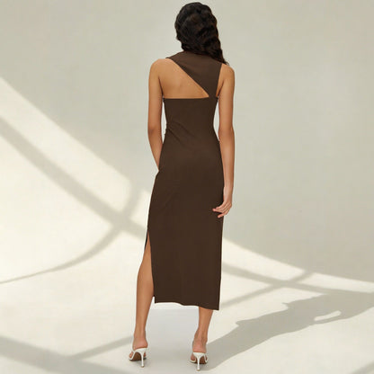 Arrival Summer Dress Waist Tight Slimming Slit Design Women Summer Dress  DestGlow
