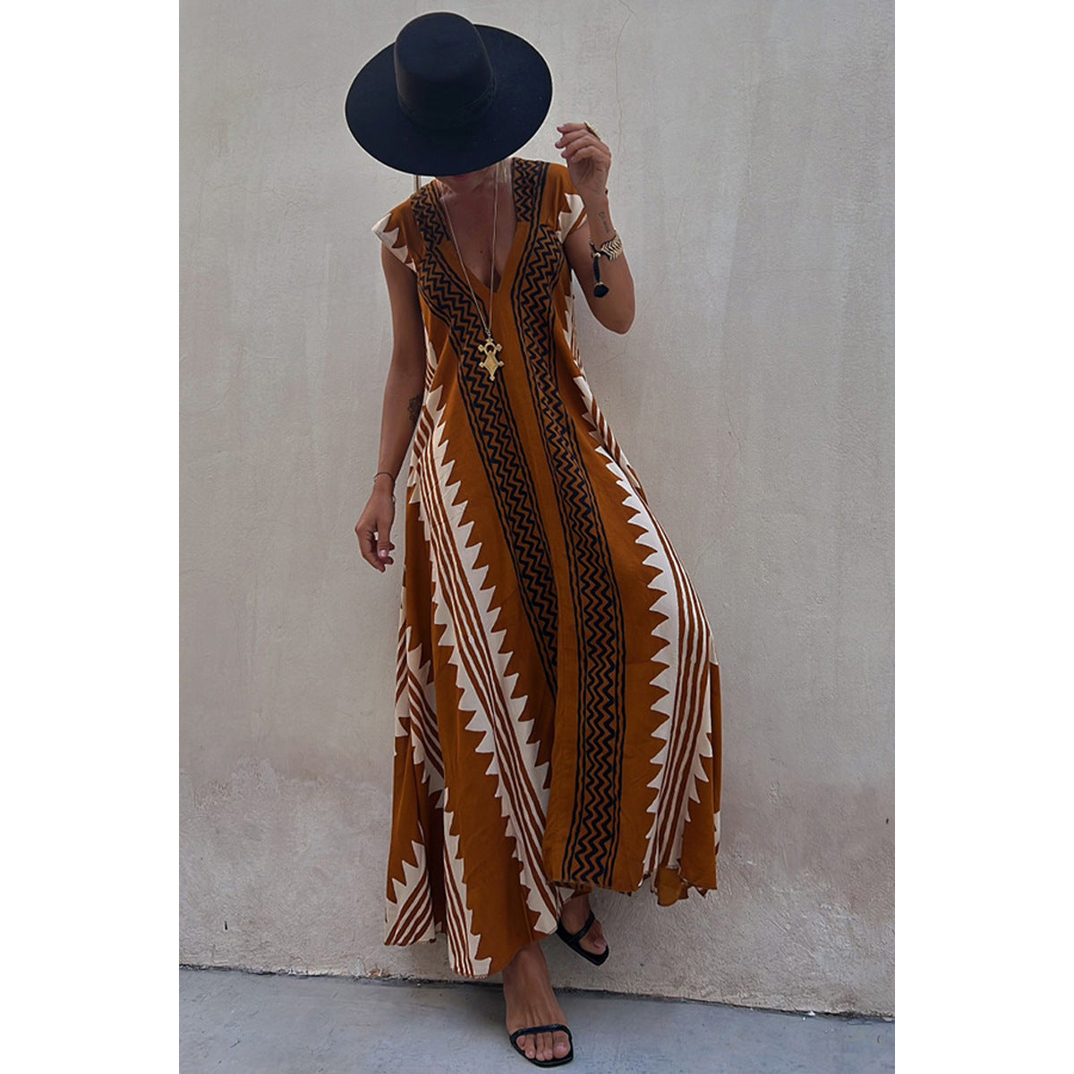 Casual Dress Holiday Women Loose Dress by Ragazza
