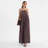 Summer Polka Dot Printed Pleated Craft Sweet Spaghetti Strap Mid Length Dress by Ragazza