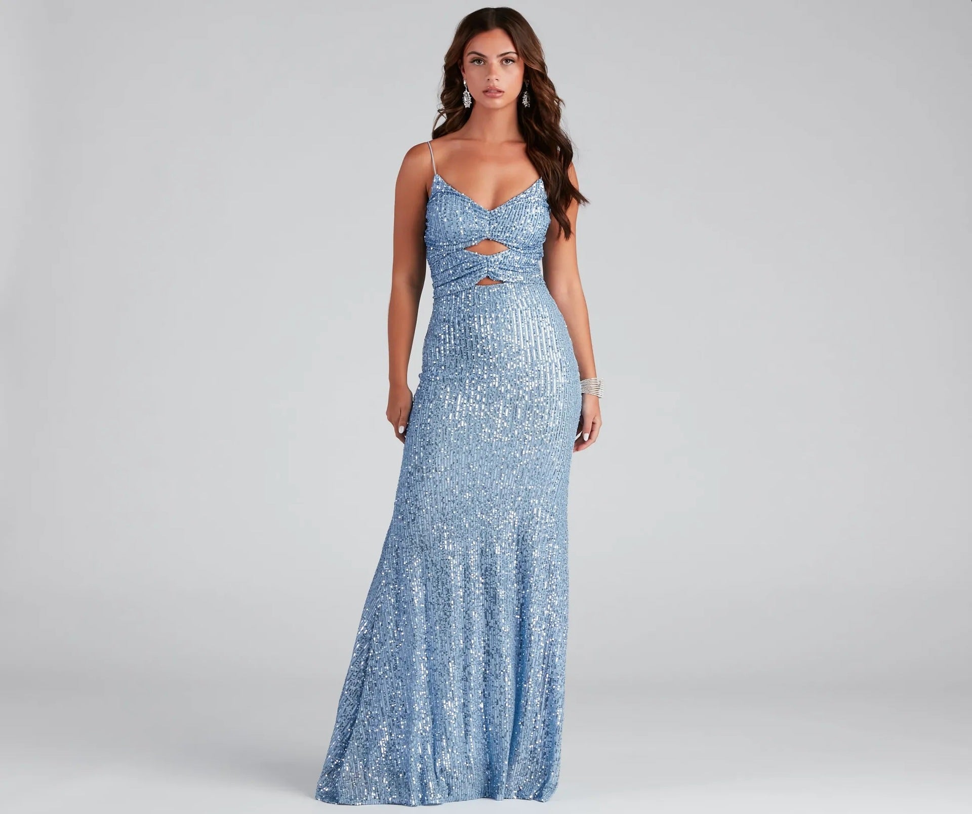 Women Clothing Sexy Sling Cocktail Evening Maxi Dress Elegant Fashionable Sequ by Ragazza