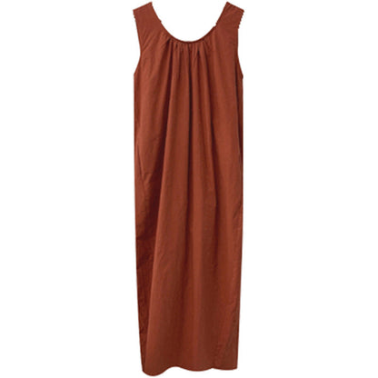 Korean High Grade Sleeveless Vest Dress Summer Sneaky Design Backless Dress Can Be Outerwear Homewear by Ragazza