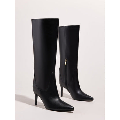 Straight Stiletto Snake Pattern Pointed Toe Side Zip Comfortable Outdoor Women Boots  DestGlow