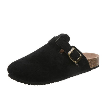 Closed Toe Slippers Women Couple Flip Flops Roman Shoes Casual Semi Slippers Lazy Shoes Tide  DestGlow