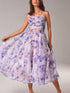 Summer Women Clothing Tube Top Sleeveless Printed Large Swing Dress by Ragazza