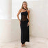 Women Clothing Summer Irregular Asymmetric Shoulder Wrapped Chest Slim Mesh Stitched Backless Niche Dress by Ragazza
