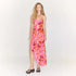 Backless Bandage Slit Printing Dress Women Clothing Printing Slip Dress by Ragazza