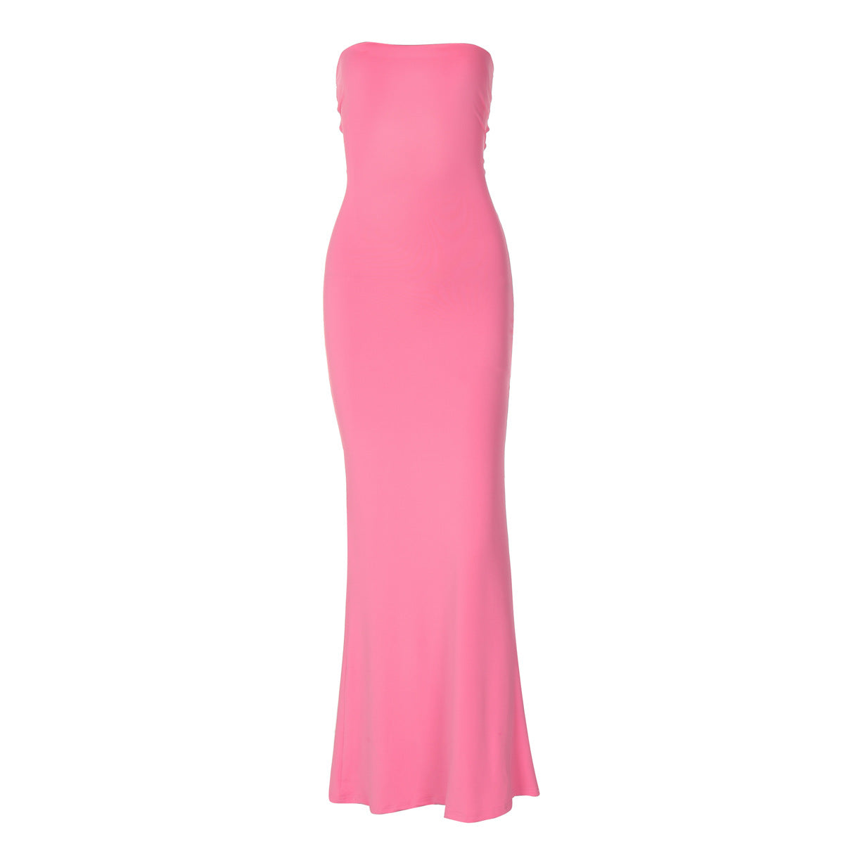 Women Clothing Summer off Neck Tube Top Backless Lace up Sexy Tight Waist Slimming Dress by Ragazza