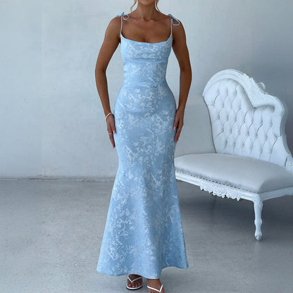 Elegant Evening Dress Hip Spaghetti Straps Dress Women Clothing Summer by Ragazza
