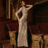 Lace Long Sleeve round Collar Dress Sexy Sexy French Slim Hollow Out Cutout Sheath Dress by Ragazza