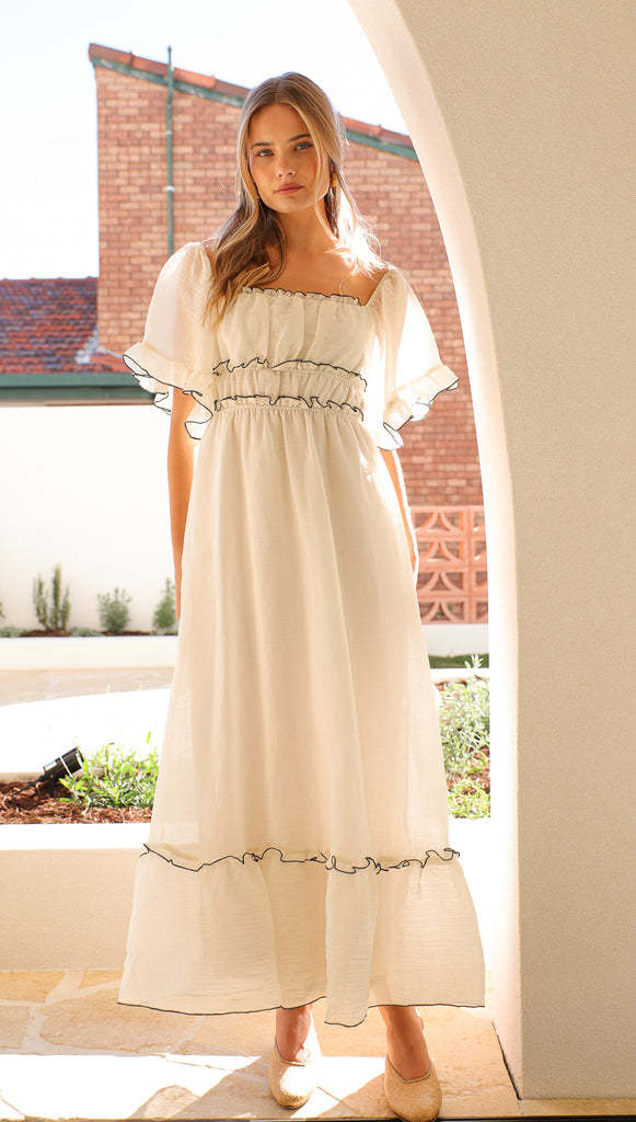Single Summer Long Fairy Wrinkle Women Clothing Dress by Ragazza