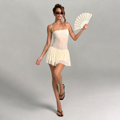 Summer Women Clothing Sexy Mesh See through Strap Dress by Ragazza