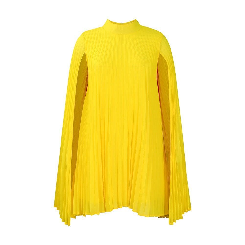 Women Clothing Graceful Fashionable Chiffon Pullover Cloak Batwing-Sleeved Large Size Dress  DestGlow