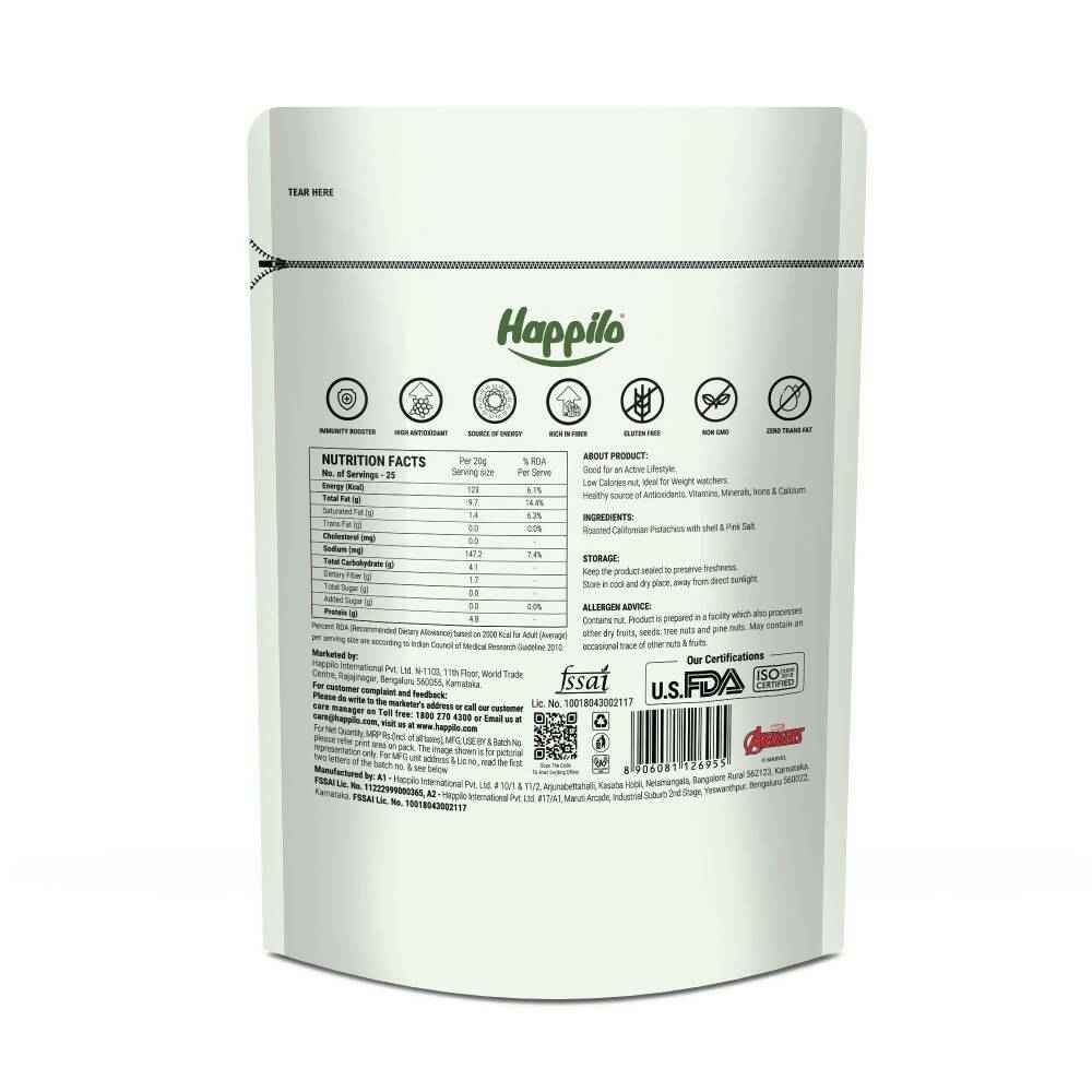 Happilo Roasted &amp; Salted Californian Pistachios-Marvel Hulk Edition