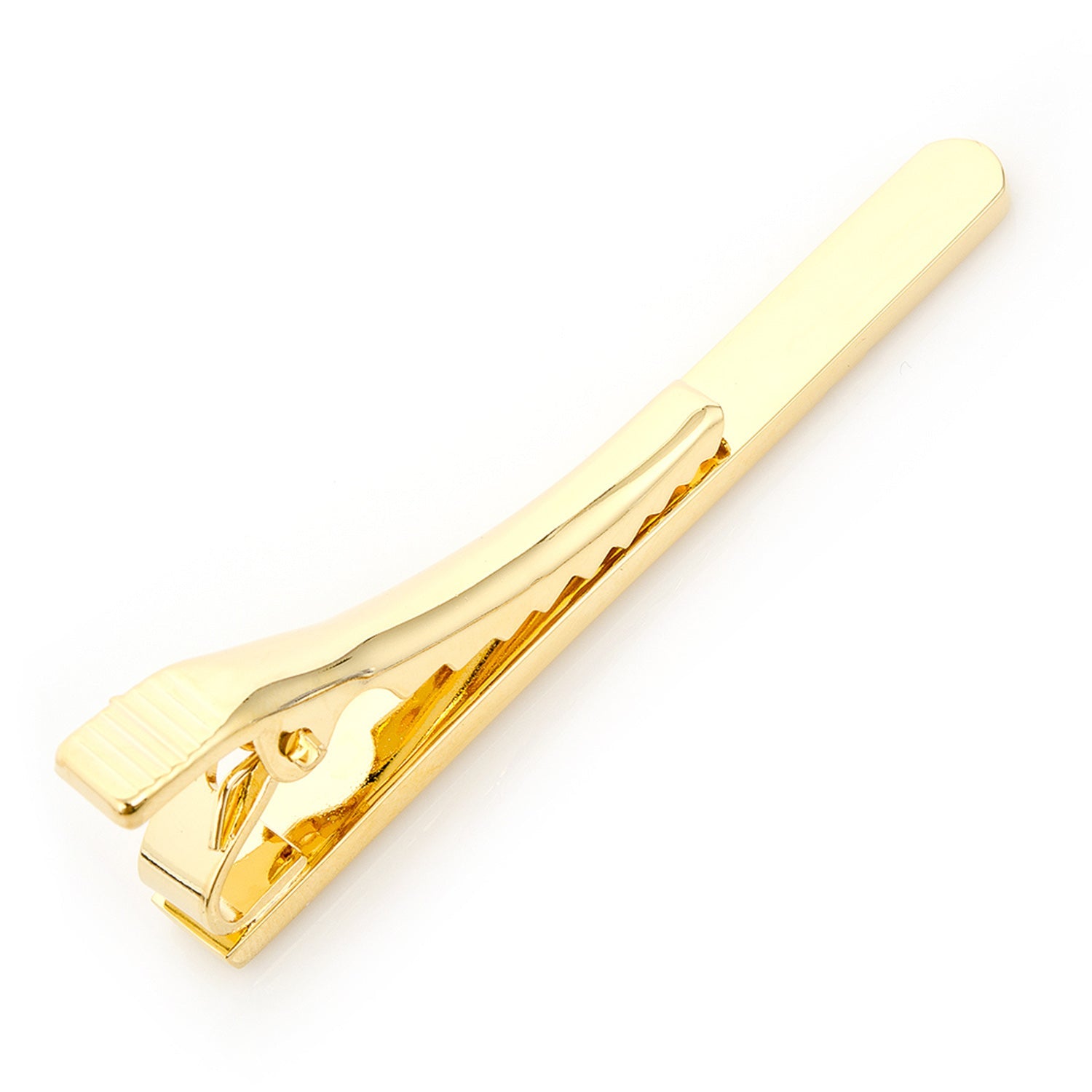 Gold Etched Lines Tie Clip by Cufflinks.com