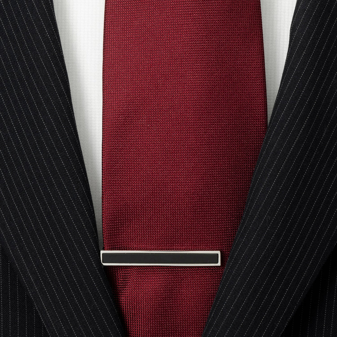 Onyx Inlaid Tie Clip by Cufflinks.com