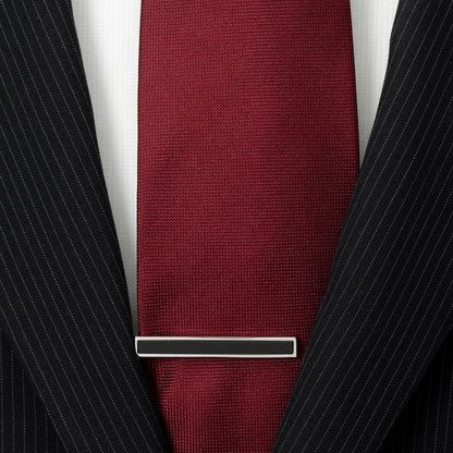 Onyx Inlaid Tie Clip by Cufflinks.com