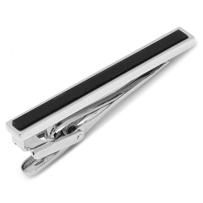 Onyx Inlaid Tie Clip by Cufflinks.com