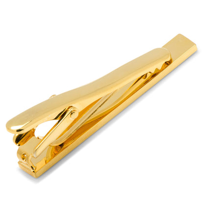 Gold and Onyx Inlaid Tie Clip by Cufflinks.com