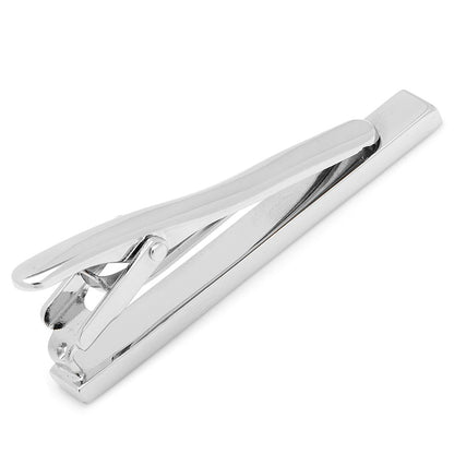 Navy Enamel Inlaid Tie Clip by Cufflinks.com