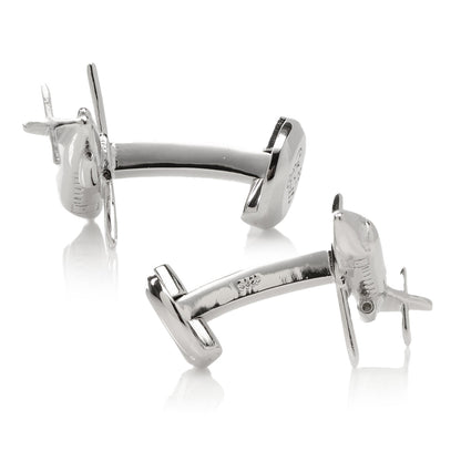 Sterling Private Jet Cufflinks by Cufflinks.com