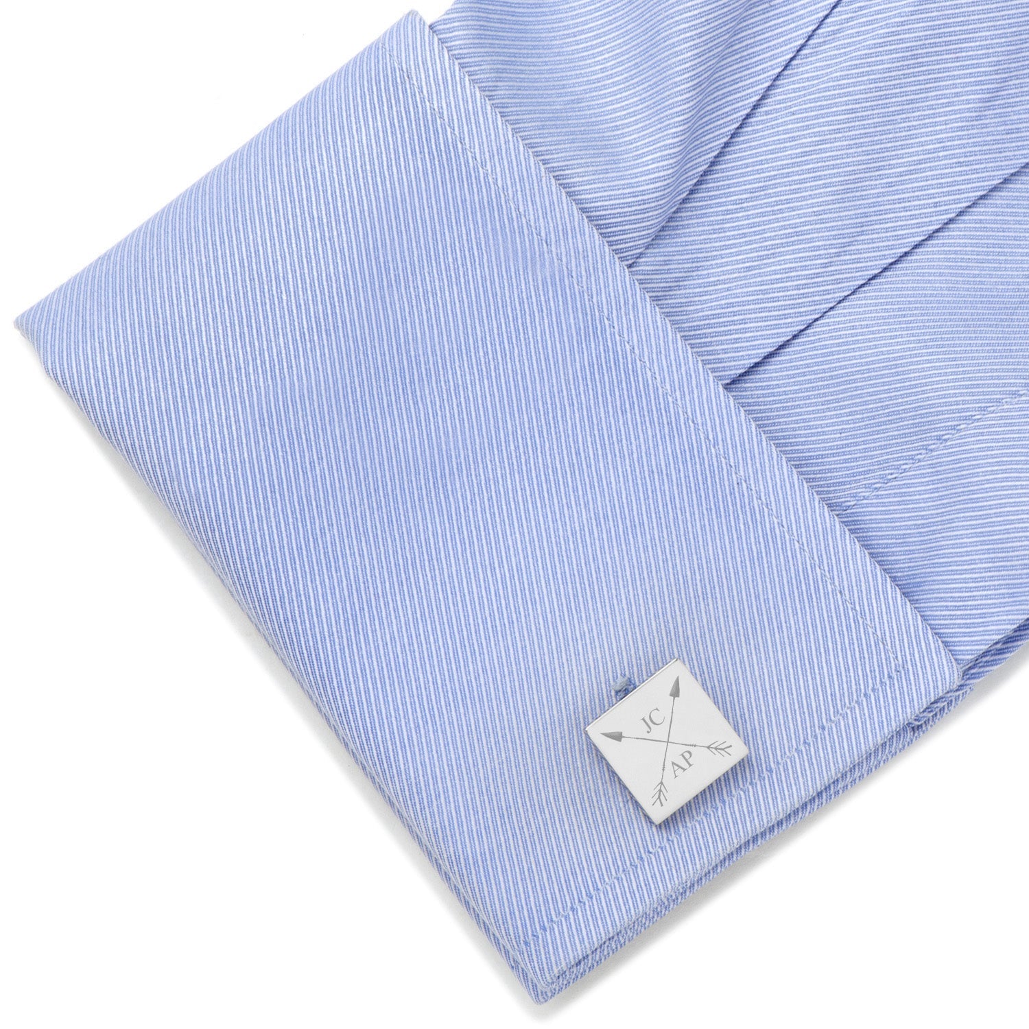 Crossed Arrows Engravable Cufflinks by Cufflinks.com