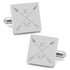Crossed Arrows Engravable Cufflinks by Cufflinks.com