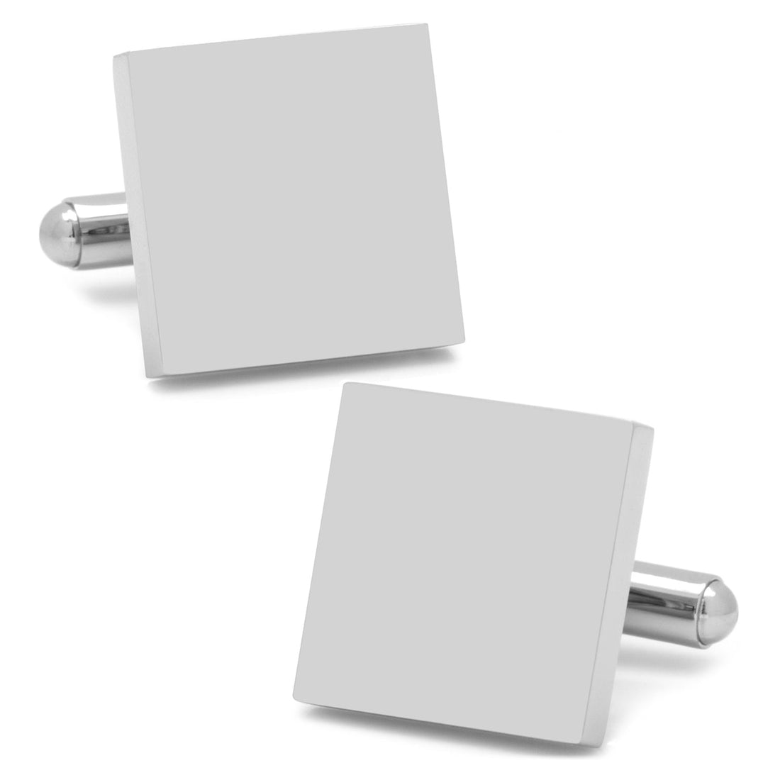 Stainless Steel Square Infinity Engravable Cufflinks by Cufflinks.com