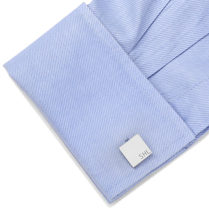 Typewriter Wedding Day Engravable Square Cufflinks by Cufflinks.com
