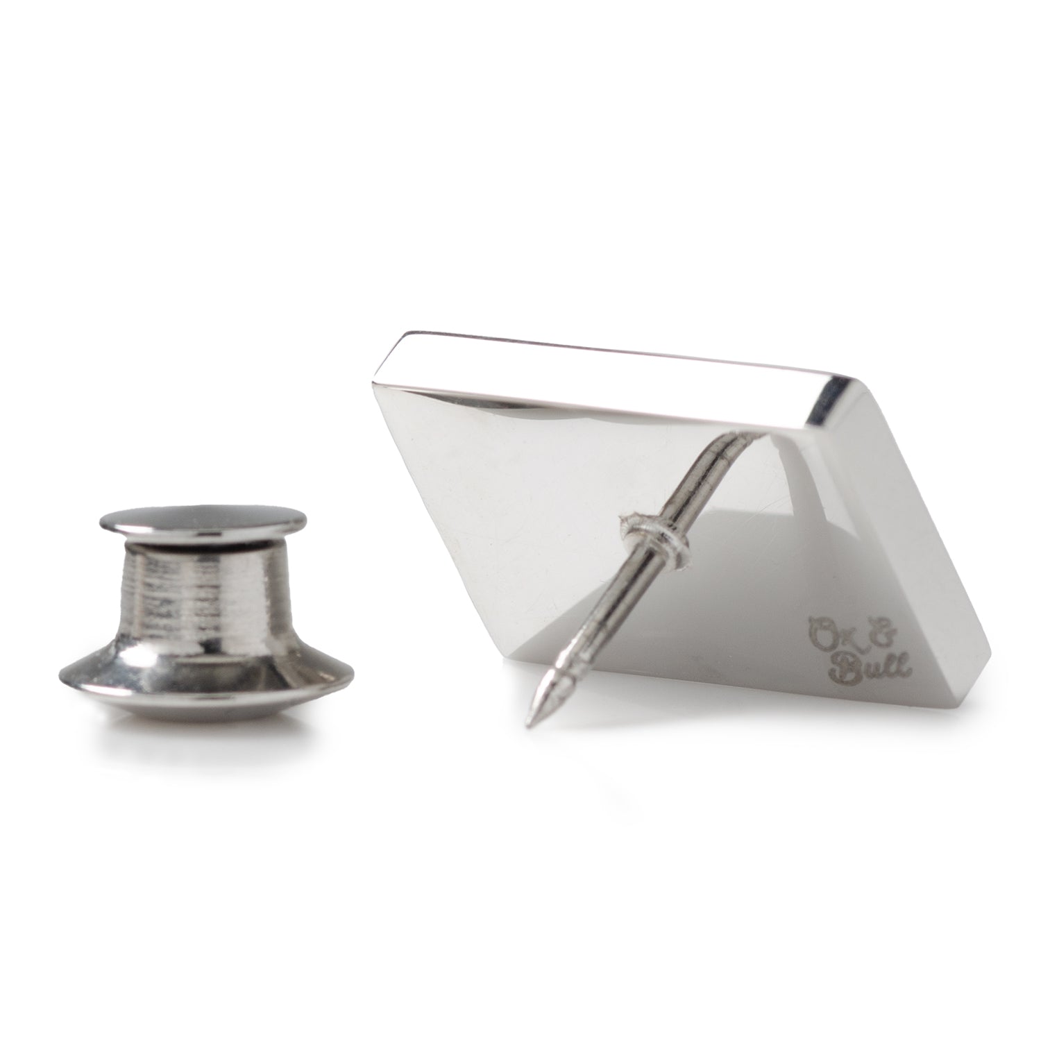 Stainless Steel Engravable Lapel Pin by Cufflinks.com