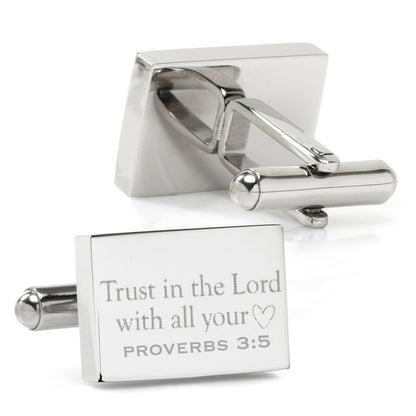 Wedding Bible Verse Engravable Cufflinks by Cufflinks.com