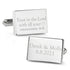Wedding Bible Verse Engravable Cufflinks by Cufflinks.com