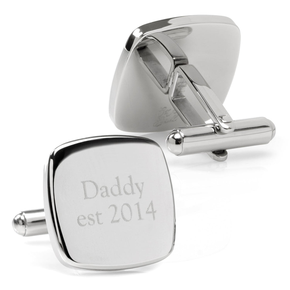 Daddy Established Engravable Cufflinks by Cufflinks.com