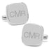 Stainless Steel Soft Square Engravable Cufflinks by Cufflinks.com
