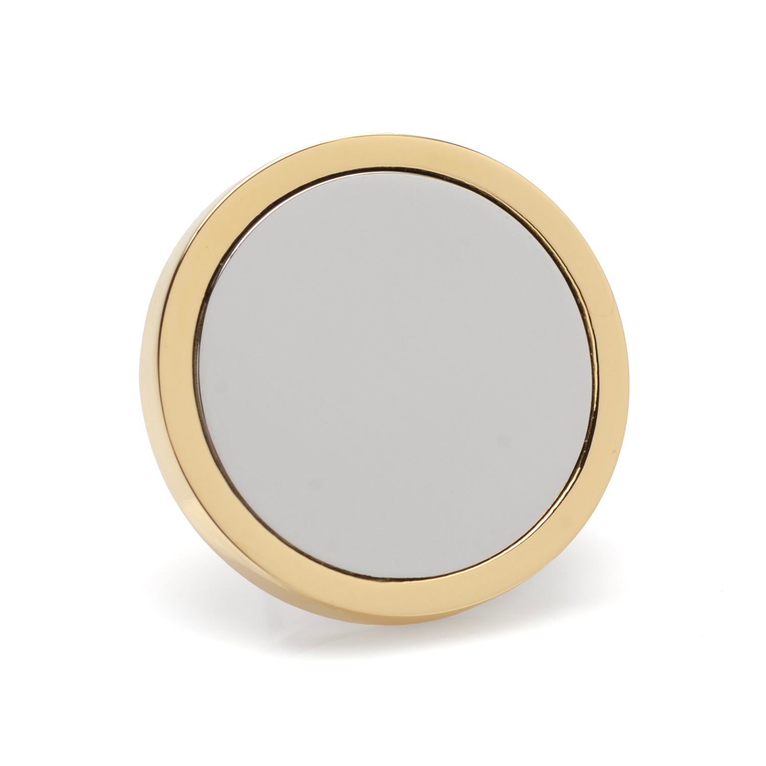 Two Toned Stainless Steel Round Infinity Engravable Lapel Pin by Cufflinks.com