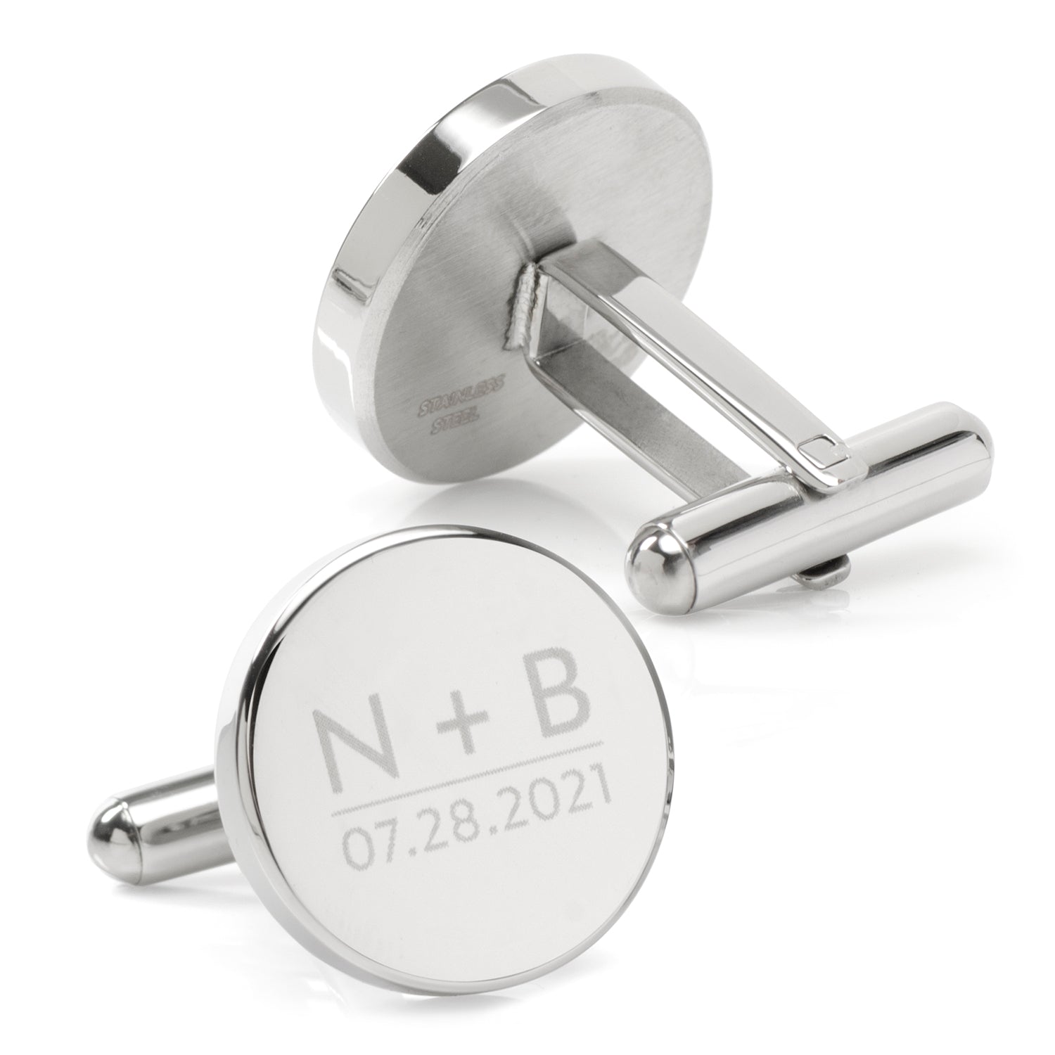 Custom Clock Engravable Cufflinks by Cufflinks.com