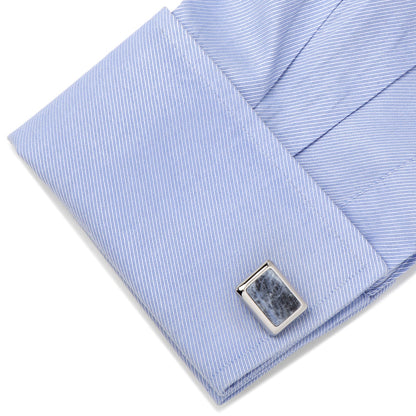 Silver and Sodalite JFK Presidential 5-Stud Set by Cufflinks.com