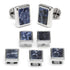 Silver and Sodalite JFK Presidential 5-Stud Set by Cufflinks.com