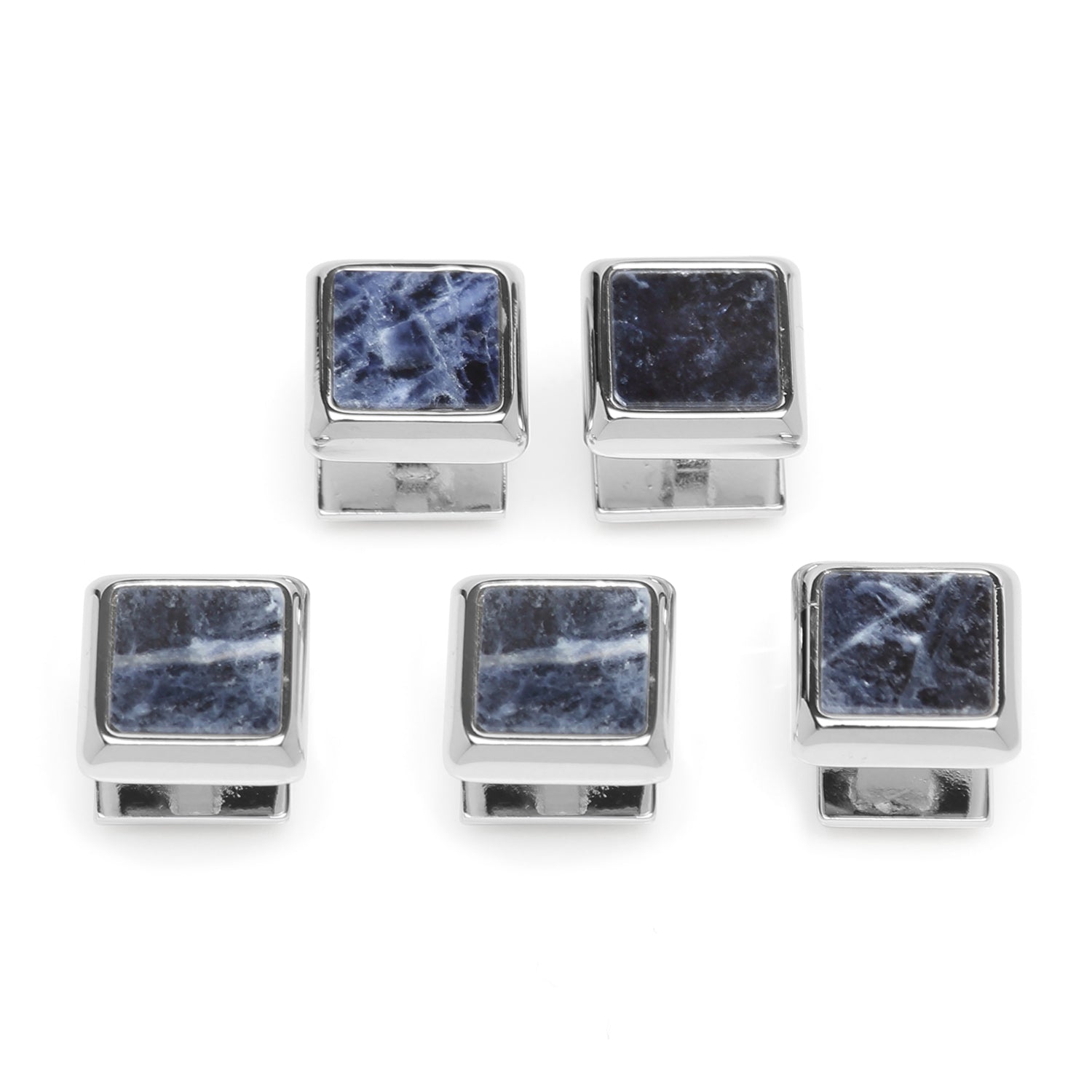 Silver and Sodalite JFK Presidential Studs by Cufflinks.com
