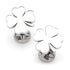 Four Leaf Clover Stainless Cufflink by Cufflinks.com