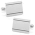 Stainless Steel Engravable Etched Frame Cufflinks by Cufflinks.com