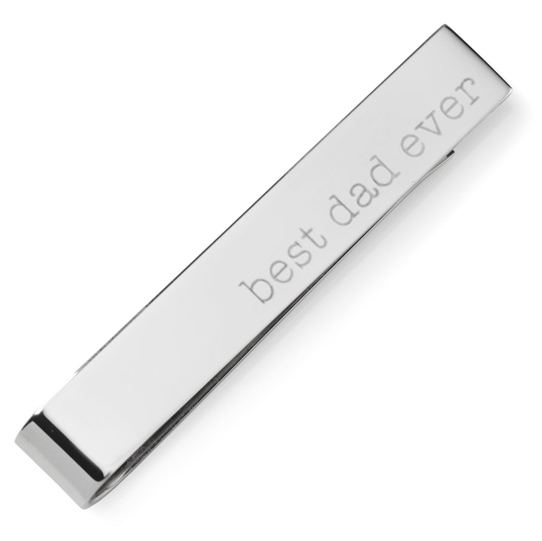 Best Dad Ever Engravable Tie Bar by Cufflinks.com