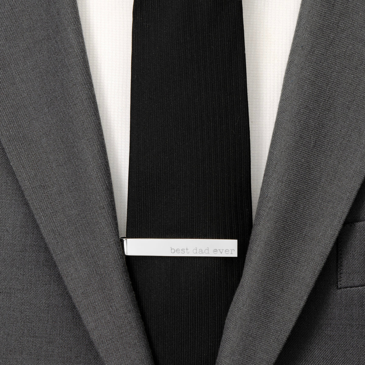 Best Dad Ever Engravable Tie Bar by Cufflinks.com
