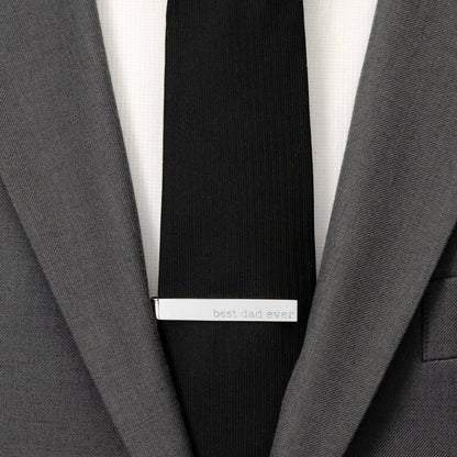 Best Dad Ever Engravable Tie Bar by Cufflinks.com