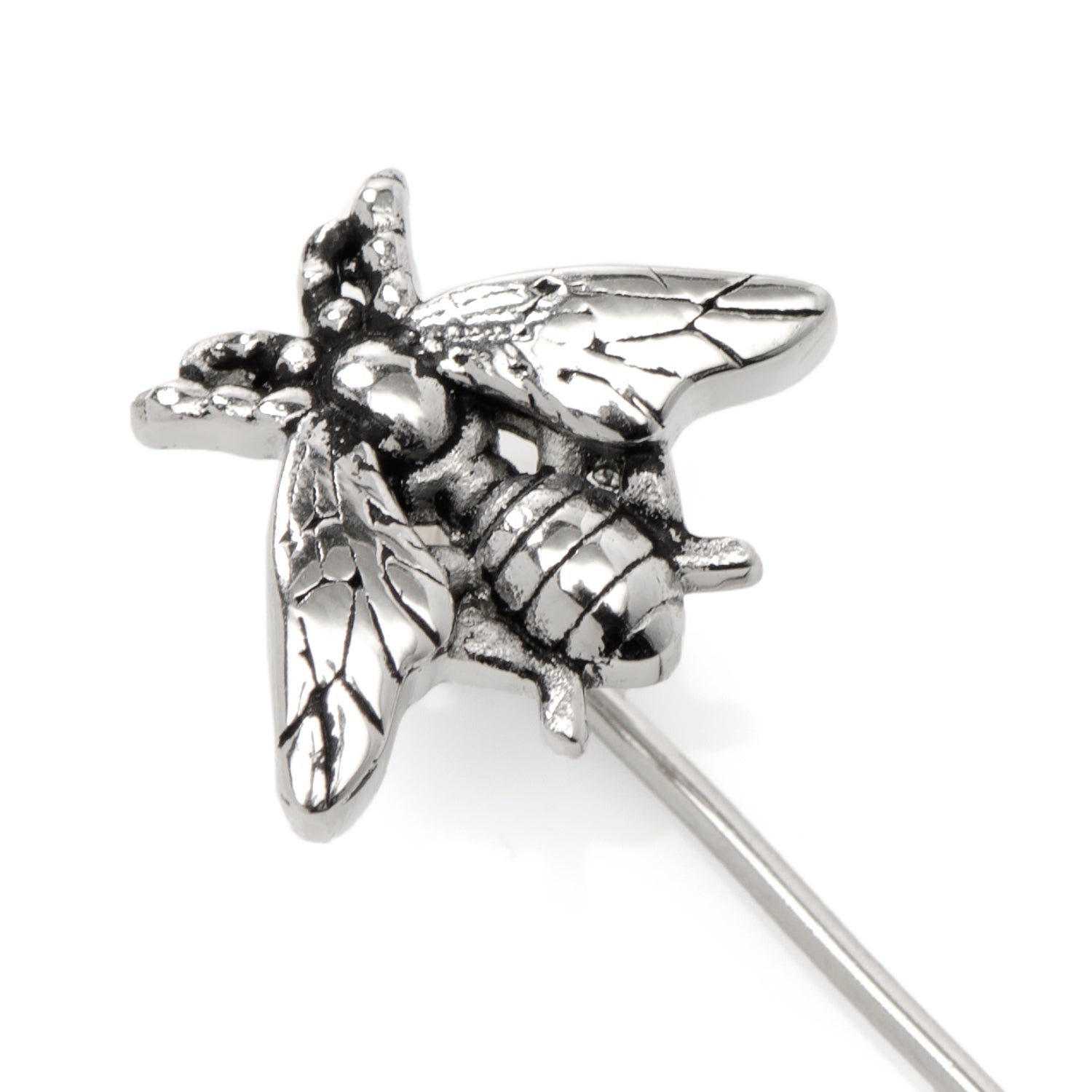 Stainless Steel Bee Stick Pin by Cufflinks.com