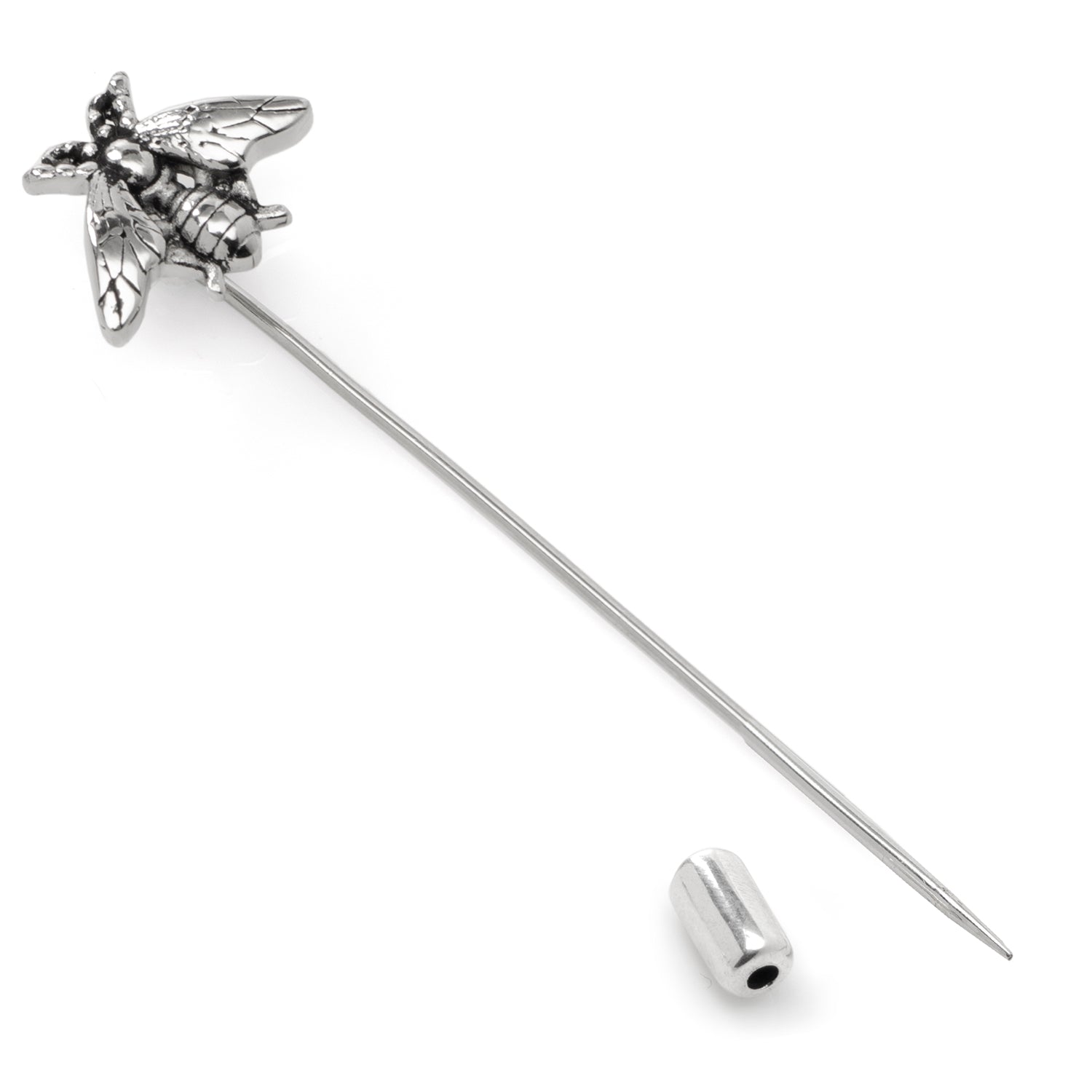 Stainless Steel Bee Stick Pin by Cufflinks.com