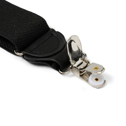 Black Convertible Suspenders by Cufflinks.com