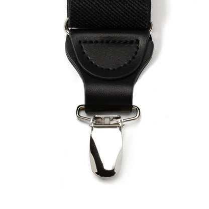 Black Convertible Suspenders by Cufflinks.com